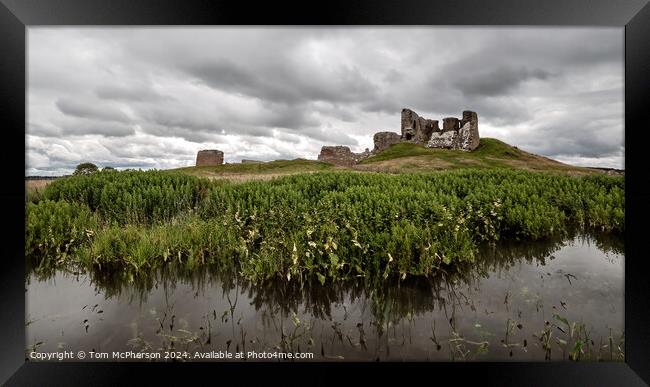 Duffus Castle and Laich of Moray Framed Print by Tom McPherson