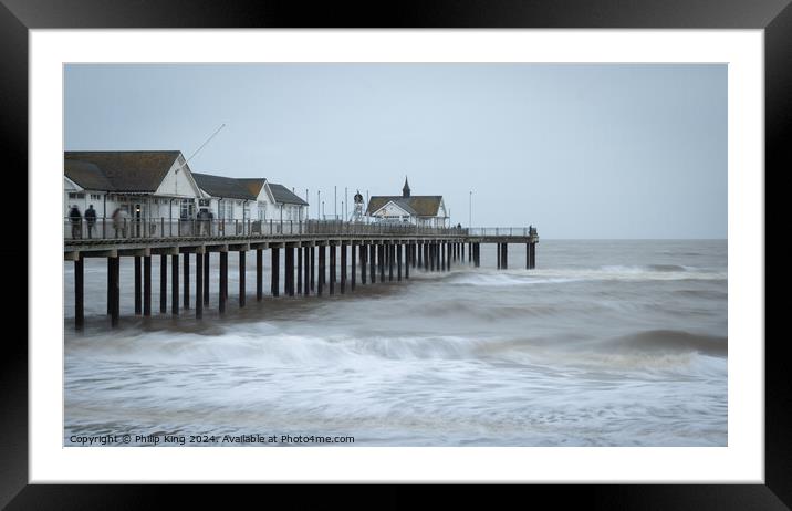 Southwold Pier  Framed Mounted Print by Philip King