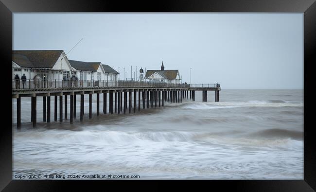 Southwold Pier  Framed Print by Philip King