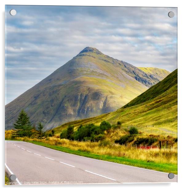 Beinn Dorain Scottish Highlands Acrylic by Craig Yates