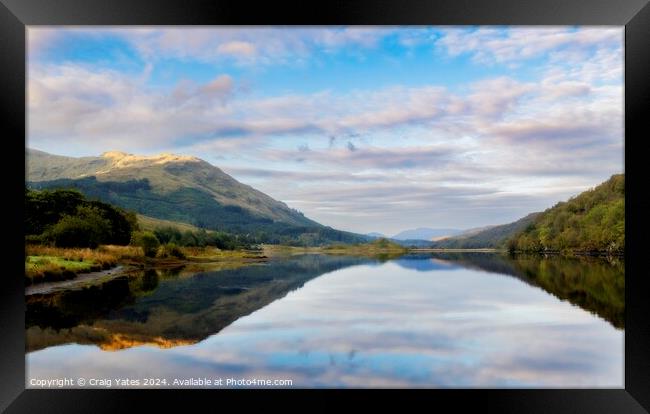 Loch Iubhair Morning Light Framed Print by Craig Yates
