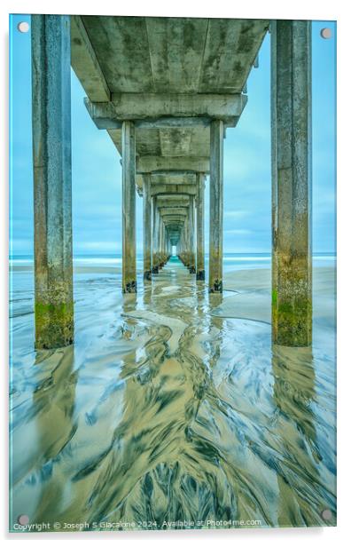 Patterns Under The Pier Acrylic by Joseph S Giacalone