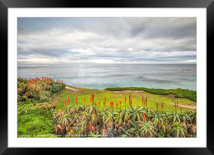 Just Above The Sea Framed Mounted Print by Joseph S Giacalone