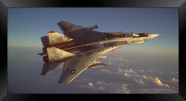 Legendary F14 Tomcat  Framed Print by CC Designs