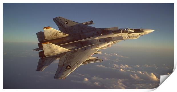 Legendary F14 Tomcat  Print by CC Designs