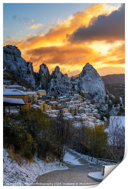 Castelmezzano Daybreak Print by DiFigiano Photography