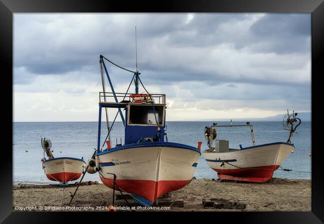 Briatico Boats Framed Print by DiFigiano Photography