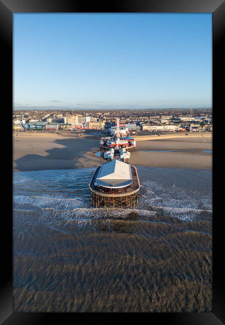 Blackpools Central Pier Framed Print by Apollo Aerial Photography