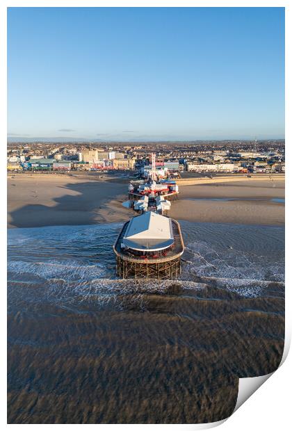Blackpools Central Pier Print by Apollo Aerial Photography