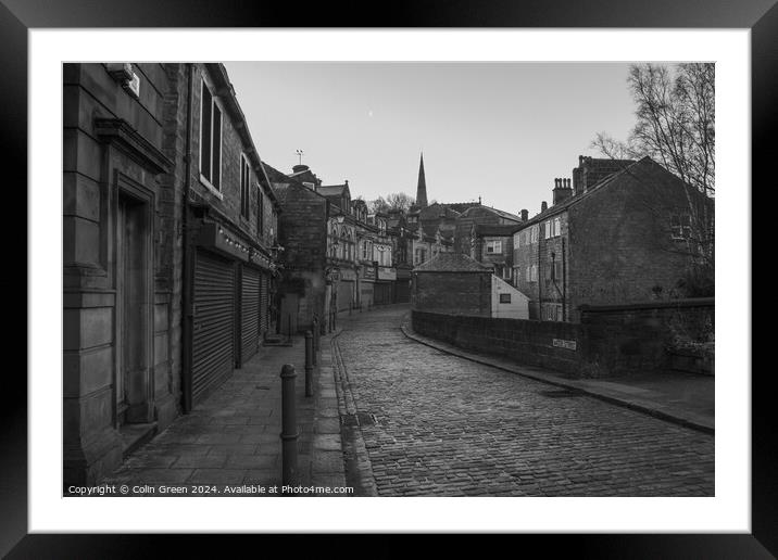 Water Street, Todmorden Framed Mounted Print by Colin Green