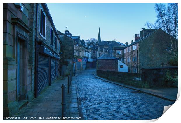 Water Street, Todmorden Print by Colin Green