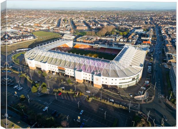 Bloomfield Road Canvas Print by Apollo Aerial Photography