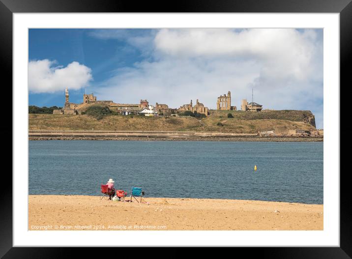 Tynemouth Priory and Castle Framed Mounted Print by Bryan Attewell