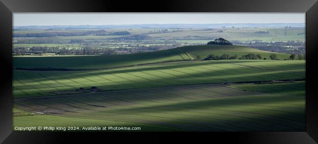 Vale of Pewsey Framed Print by Philip King