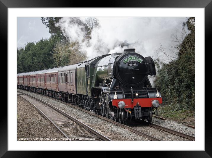 Flying Scotsman, Oxfordshire Framed Mounted Print by Philip King