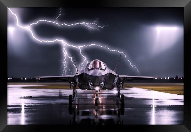 F35B Lightning 5th Generation Framed Print by J Biggadike