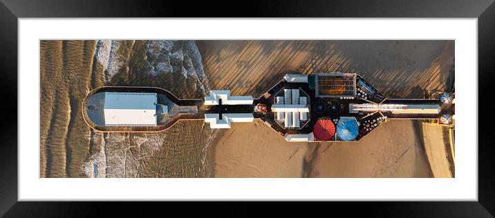 Blackpools Central Pier From Above Framed Mounted Print by Apollo Aerial Photography