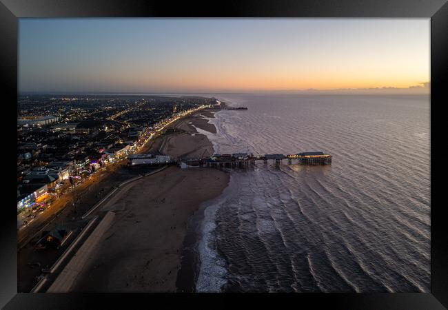 Blackpools  Seascape Framed Print by Apollo Aerial Photography