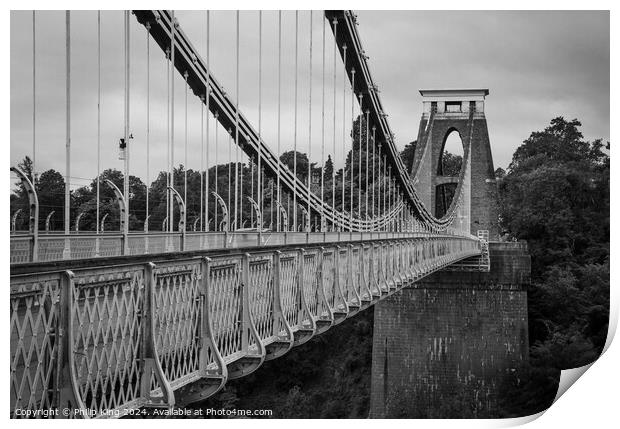 Clifton Suspension Bridge, Bristol Print by Philip King