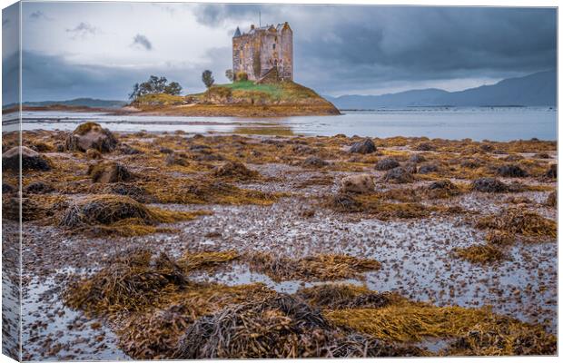 Castle Stalker Appin Canvas Print by John Frid