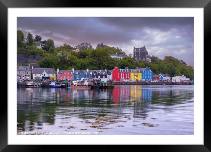Evening Light in Tobermory Bay Framed Mounted Print by Kasia Design