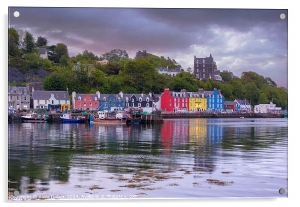 Evening Light in Tobermory Bay Acrylic by Kasia Design