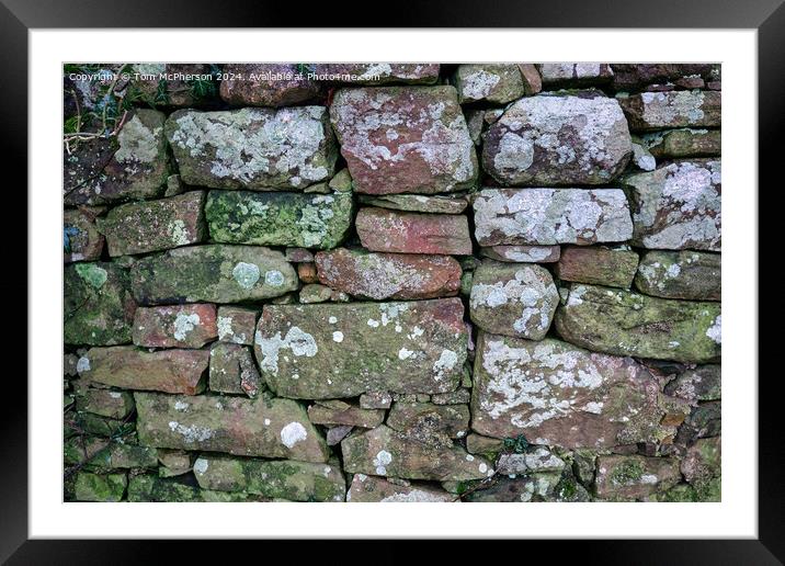 Dry Stone Wall Framed Mounted Print by Tom McPherson
