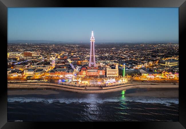 The Heart of Blackpool Framed Print by Apollo Aerial Photography