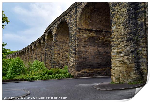 Denby Dale Viaduct Print by Colin Green