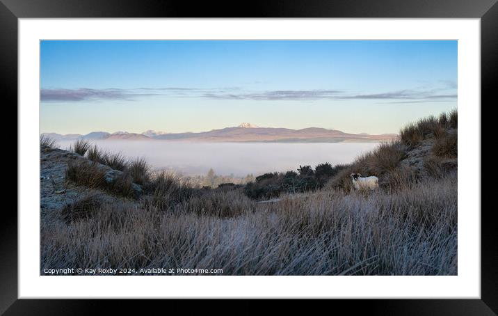 Ben Lomond from the Campsies Framed Mounted Print by Kay Roxby