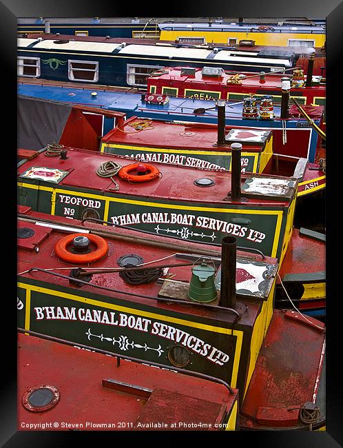 Colourful Boats Framed Print by Steven Plowman