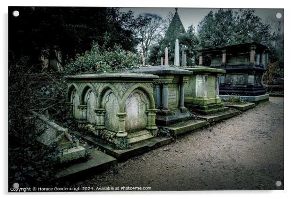 Highgate Cemetery Acrylic by Horace Goodenough
