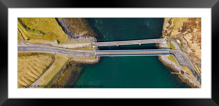 Bridge over the Atlantic, Isle of Lewis, Scotland Framed Mounted Print by Bradley Taylor