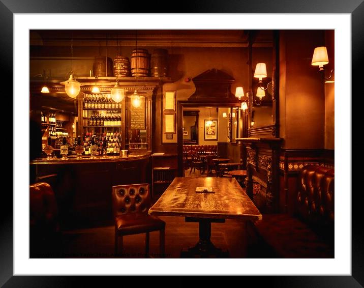 Old British Pub - The Flask - Hampstead, London Framed Mounted Print by Bradley Taylor