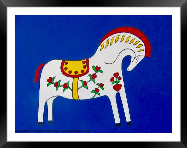 Toy horse Framed Mounted Print by Stephanie Moore