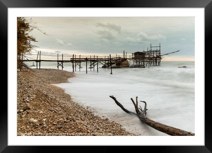 Trabocco Punto le Morge Framed Mounted Print by DiFigiano Photography