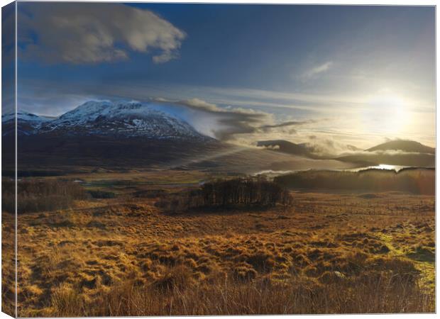 Loch Tulla Viewpoint Scotland  Canvas Print by Alison Chambers