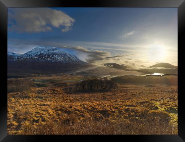 Loch Tulla Viewpoint Scotland  Framed Print by Alison Chambers