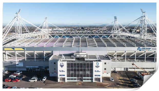 Deepdale Stadium Print by Apollo Aerial Photography