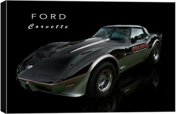Ford Corvette  Canvas Print by Alison Chambers