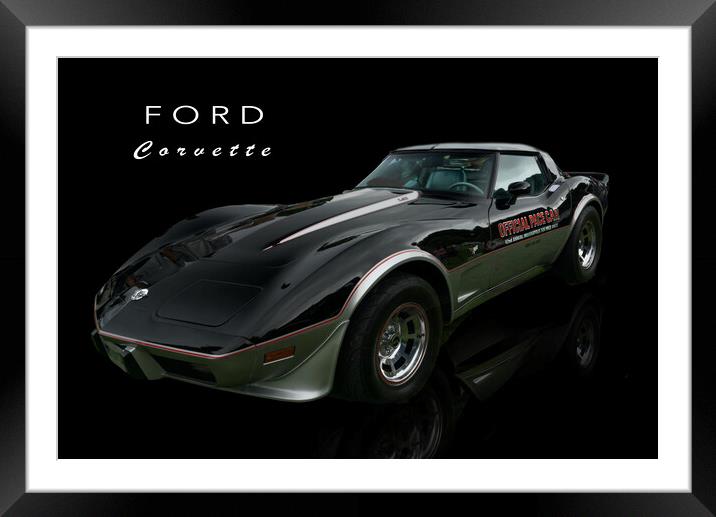 Ford Corvette  Framed Mounted Print by Alison Chambers