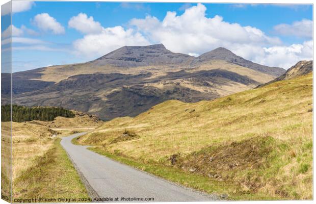 Ben More on Mull Canvas Print by Keith Douglas