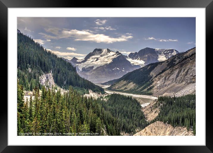 Glacier Vista  Framed Mounted Print by Rob Hawkins