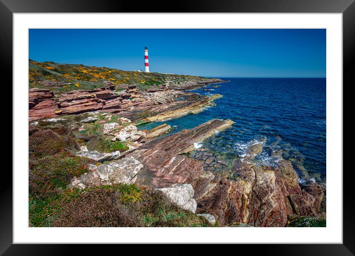 Tarbat Ness Lighthouse Framed Mounted Print by John Frid