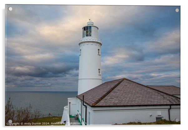 Trevose Head Lighthouse  Acrylic by Andy Durnin