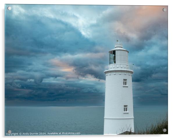 Trevose Head Lighthouse Dramatic Acrylic by Andy Durnin