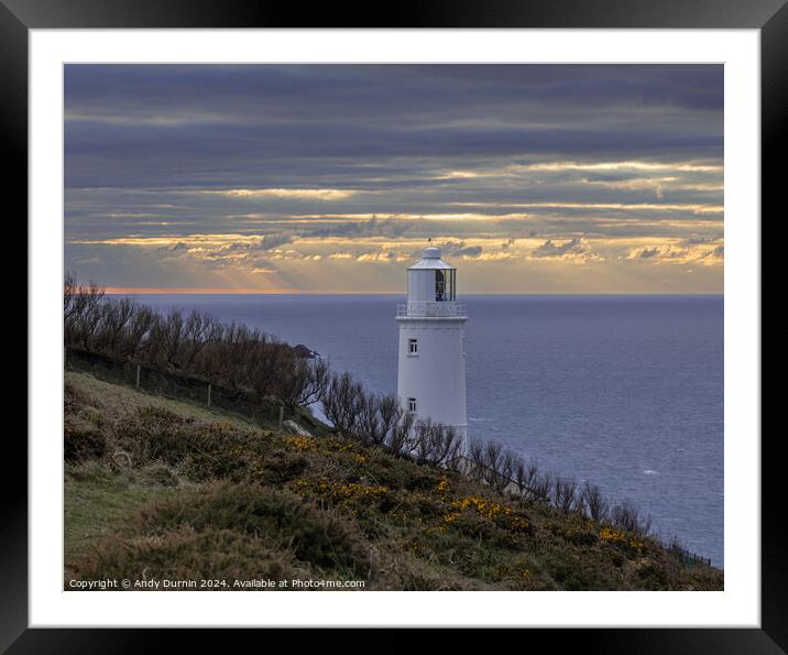 Trevose Head Lighthouse Framed Mounted Print by Andy Durnin