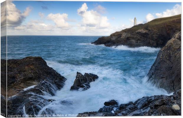 Trevose Head Lighthouse Canvas Print by Andy Durnin