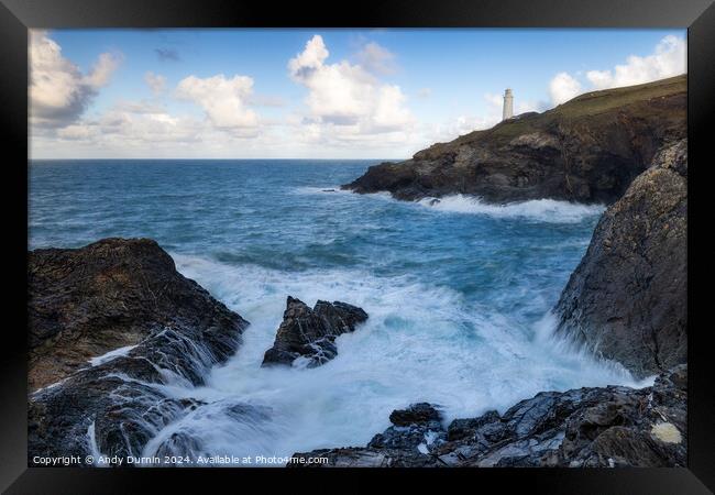 Trevose Head Lighthouse Framed Print by Andy Durnin