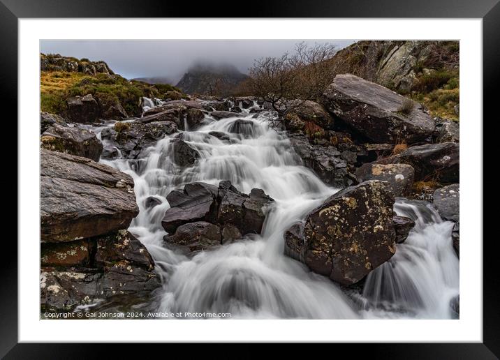 Views around Snowdonia in Winter, North Wales Framed Mounted Print by Gail Johnson